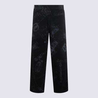 Balenciaga Mens Jeans Black _100 % Co