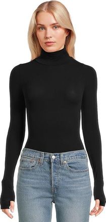 Commando Ballet Body Turtleneck Bodysuit Womens Jumpsuit & Rompers One Piece Black, Nylon/Spandex