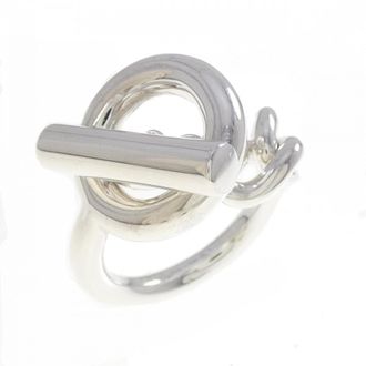 Herm&egrave;s Silver 925 Band Ring (Pre-Owned)