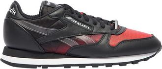 Reebok Mens Classic Leather - Running Shoes Black/Red Size 10.0