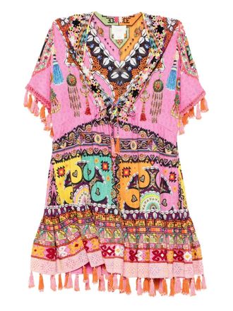 Camilla Patchwork Panorama dress - Pink