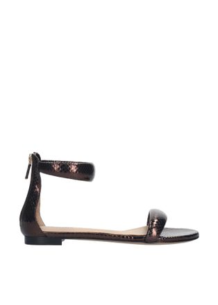 Lola Cruz Womens Amy Flat Sandals In Dark Brown