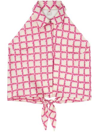 Palm Angels Blouse met logo - Roze