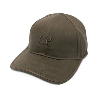 C.P. Company Gabardine Contrast Cap - male - C.P. Company - Hats & Caps - Green - ONE SIZE - Accessories