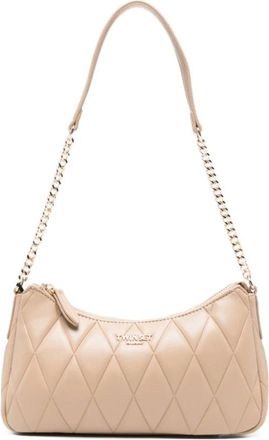 Twinset Tassen, Dames, Beige, ONE Size, Leer, Gewatteerde Schoudertas