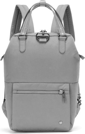 Pacsafe Womens Citysafe Cx 11l Anti Theft Mini Backpack-Fits 13 Laptop, Econyl Gravity Gray, 11 Liter