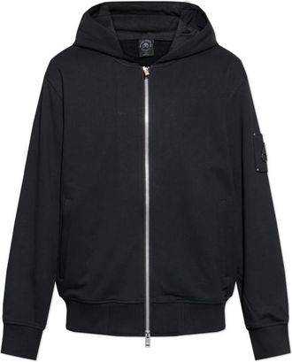 Moose Knuckles Sweatshirts & Hoodies - Heren - Vesten met rits - Zwart - XL - Katoen - Hoodies & sweatvesten