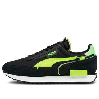 Puma Future Rider Twofold SD Black Yellow Alert 381052-01