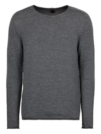 Hannes Roether striped crew-neck sweater - Grijs