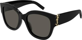 Saint Laurent unisex, Accessoires, Zwart, Maat: 56 MM Nylon