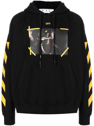 Off-white Felpa con stampa Caravaggio - BLACK WHITE