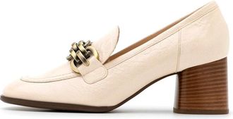 H&ouml;gl Amanda Pumps - Cr&egrave;me Glad Leer - Dames - Pumps - Beige - 34 1/2 EU - Leer - Schoenen
