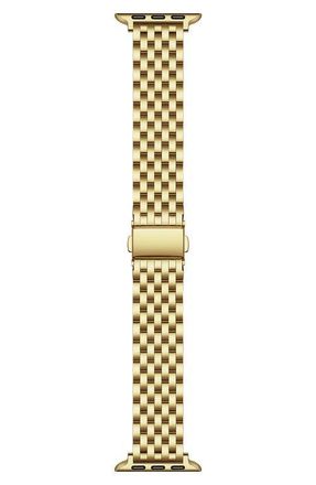 Posh Tech Remy Stainless Steel Apple Watch Watchband in Gold at Nordstrom