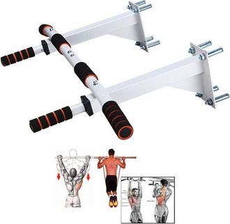 Trade Shop Trade Shop - Barra Orizzontale Da Parete Attrezzatura Sportiva Per Trazioni Grip Pull Up Chin