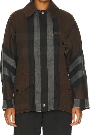 Burberry Womens Brown Cotton Parka Clothing