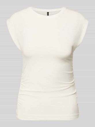 Vero Moda Slim Fit T-Shirt aus Lyocell-Mix Modell AVASARAH in Weiss, Gr&ouml;&szlig;e XL