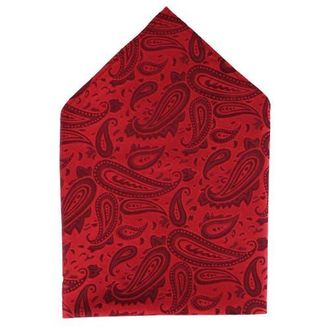 Trafalgar Store Banbury Tone on Tone Paisley 12 Inch Silk Pocket Square in Red at Nordstrom