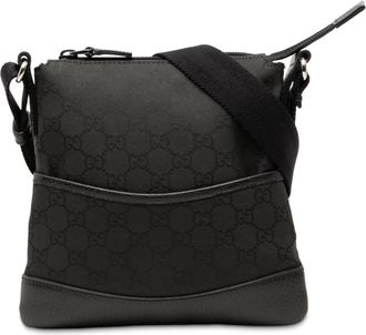 Gucci Pre-owned Gucci GG Nylon Crossbody Unisex 374416 527066