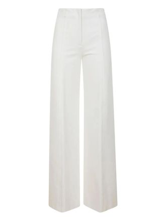 Liviana Conti wide-leg trousers - women - Viscose - 40 - White