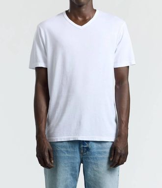 Cotton Citizen Mens Classic V Neck Tee In White