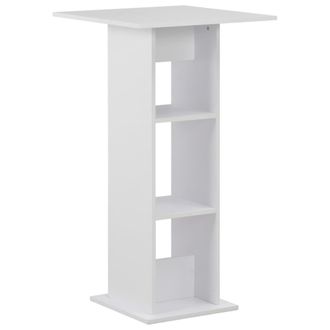 Berkfield Home Bar Table White 60x60x110 cm | Size: 60 x 60 x 110 cm