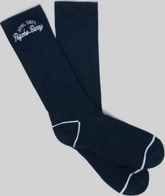 Psycho Bunny Mens Scprit Socks 410 NAVY / O/S