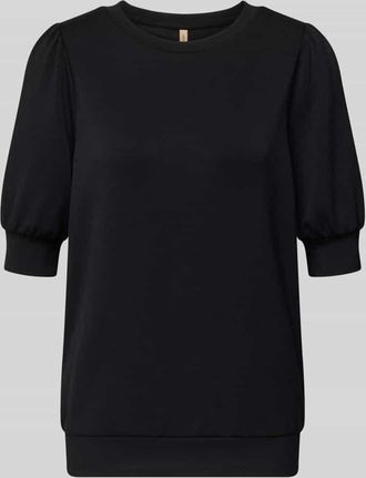 Soyaconcept Sweatshirt mit 1/2-Arm Modell BANU in Black, Gr&ouml;&szlig;e XXL