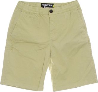 Iuter Beige Jogger Shorts Lichtgewicht Stof - Heren - Korte Broeken - Beige - S - Katoen - Korte Broeken