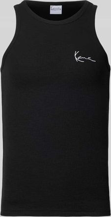 Karl Kani Tanktop mit Label-Stitching in Black, Gr&ouml;&szlig;e XXL