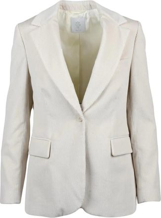 Eleventy Corduroy Jacket - Dames - Blazers - Beige - XS - Katoen - Jassen