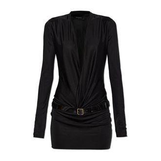 Dsquared2 Vestido con cintur&oacute;n - Dresses - Mujer - Negro - 2XS