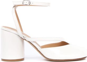 Maison Margiela 80mm Tabi sandal pumps - women - Calf Leather/Calf Leather/Calf Leather - 39.5 - White