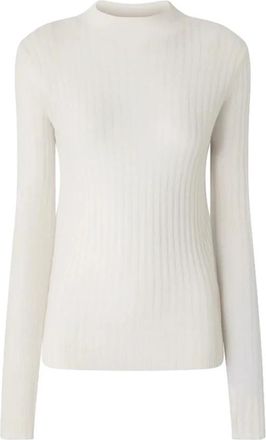Pinko Muggito Sweater - Dames - Coltruien - Wit - M - Wol - Truien & Vesten