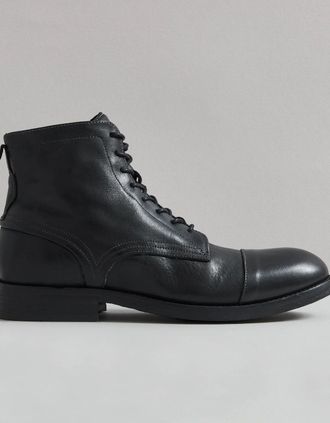 Hudson Mens PALMER MENS BLACK DRUM DYE BOOT - Size: 10