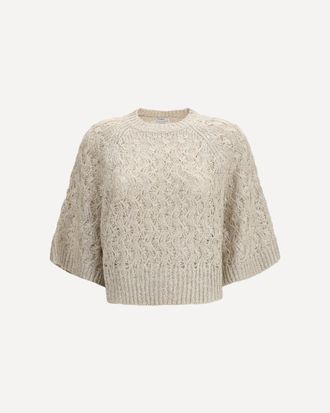 Brunello Cucinelli Open-knit construction Sweater Female L