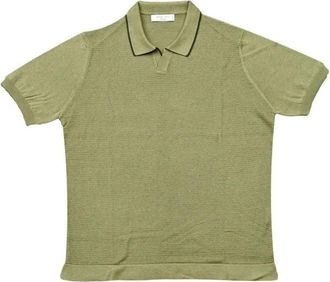 Ferrante Polo met korte mouwen - Heren - Polos - Groen - L - Katoen - Tops