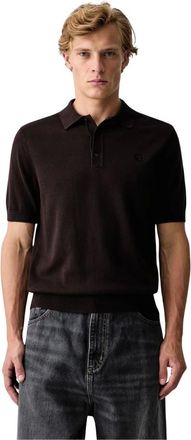 Fred Perry Maglia in Maglia di Cotone - - Tops - Uomo - Marrone - S