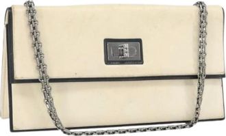 Chanel Pre-owned Shoulder Bags, female, White, Size: ONE SIZE Pre-owned Vintage Shoulder Bag