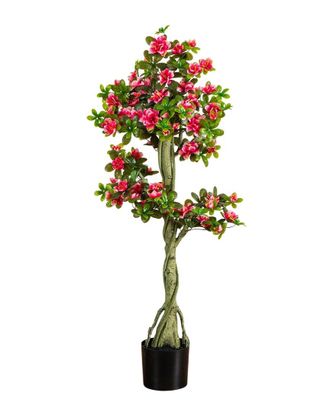 Nearly Natural 4ft UV-Resistant Artificial Azalea Tree (Indoor/Outdoor)