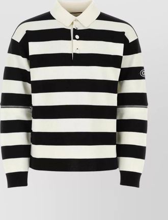 Gucci striped cotton polo shirt