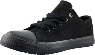 Generic Canvas Plimsolls Trainers, Womens, Memory Foam, Lace-Up, Flats, Water Resistant, Breathable (Black, UK Footwear Size System, Adult, Women, Numeric, Me