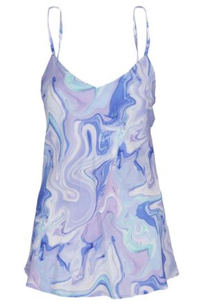 Bcbgmaxazria Purple-Colored Top With Patterned Print