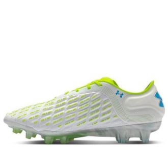 Under Armour Clone Magnetico Pro Elite 3.0 Soccer Cleats White Solar Green 3026740-103