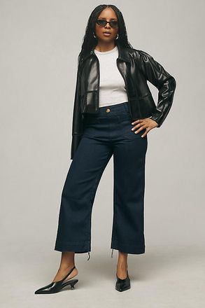 Maeve The Colette Crop High-Rise Wide-Leg Jeans by Maeve