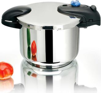 Kitchen Move Kitchen Move - Olla A Presi&oacute;n De Bayoneta De Acero Inoxidable 6l Illico - Plata