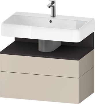 Duravit Qatego Mueble Bajo Lavabo, 1 Extra&iacute;ble Y 1 Caj&oacute;n, - Duravit