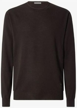 Corneliani Trui met ronde hals van zuivere wol - Heren - Truien - Bruin - Maat: M Wol