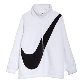 Nike (WMNS) Nike Big Swoosh Reversible Fur Jacket Black White CI8938-100