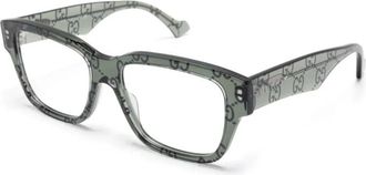 Gucci Gg 1428O 012 Optical Frame - Heren - Brillen - Groen - 55 MM - Accessoires