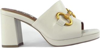 Bibi Lou Teensokken en sliders - Dames - Muiltjes - Wit - 36 EU - Schoenen